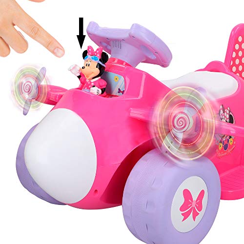 Disney Avión a batería 6V, Minnie (Colorbaby 46347)