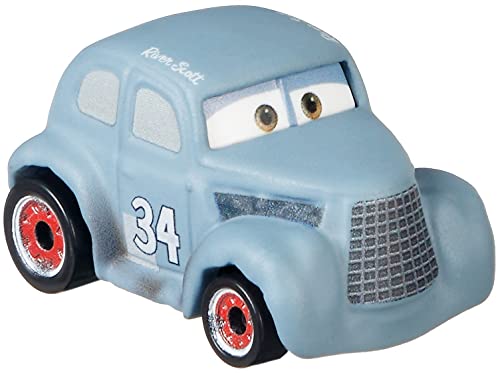 Disney Cars GYD35 Mini Racers de metal, juego de 3 con Hot Rod Smokey, River Scott y McQueen de metal