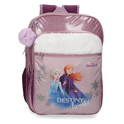 Disney Frozen Destiny Awaits Mochila Escolar Morado 32x42x15 cms Poliéster 20.16L