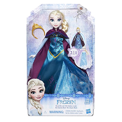 Disney Frozen - Muñeca transformación Real de Elsa (Hasbro B9203EU4)