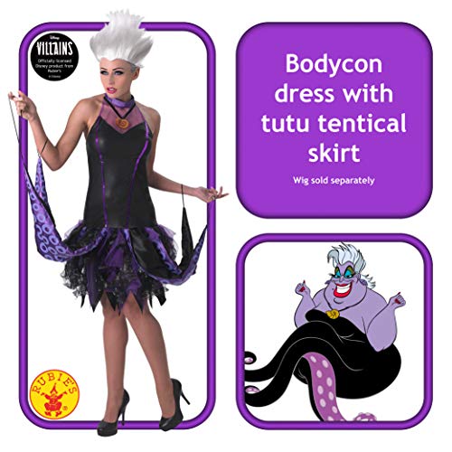 Disney La Sirenita ~ Sassy Ursula - adulto con licencia de vestuario Señora: L (Reino Unido 16-18) * peluca no está incluido