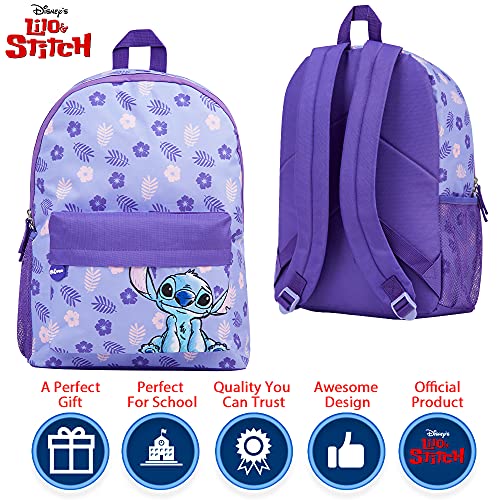 Disney Lilo y Stitch Mochilas Escolares, Mochila Niña de Gran Capacidad, Mochila Infantil para Colegio Deporte Viajes, Regalos para Niñas y Adolescentes