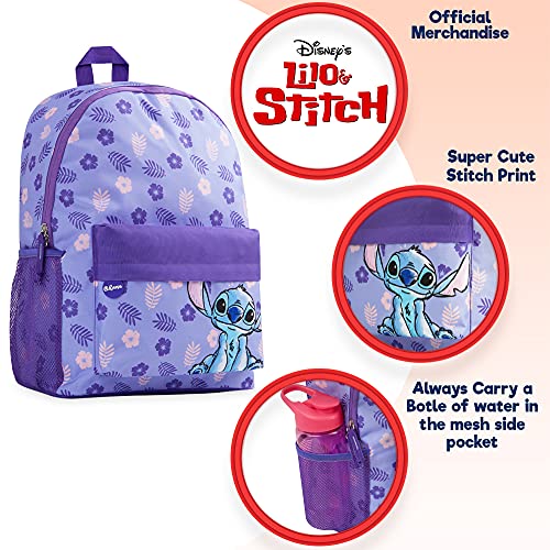 Disney Lilo y Stitch Mochilas Escolares, Mochila Niña de Gran Capacidad, Mochila Infantil para Colegio Deporte Viajes, Regalos para Niñas y Adolescentes