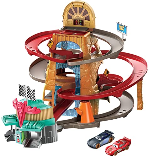 Disney Pixar Cars Radiator Springs Mountain Race Playset, Multicolor (Mattel HHL84)