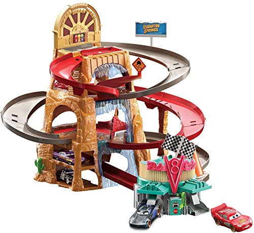 Disney Pixar Cars Radiator Springs Mountain Race Playset, Multicolor (Mattel HHL84)