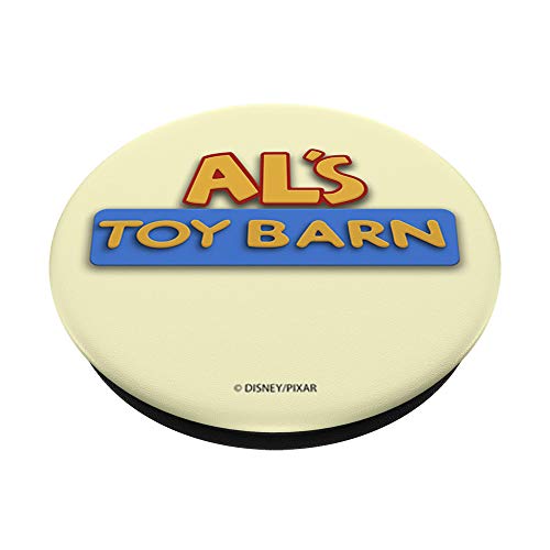 Disney Pixar Toy Story Al's Toy Barn Bubble Logo PopSockets PopGrip: Agarre intercambiable para Teléfonos y Tabletas