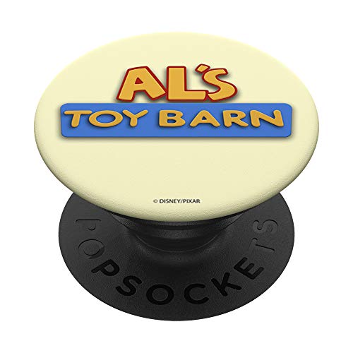 Disney Pixar Toy Story Al's Toy Barn Bubble Logo PopSockets PopGrip: Agarre intercambiable para Teléfonos y Tabletas