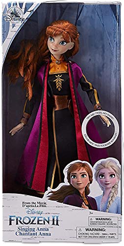 Disney Store Frozen 2 - Muñecas oficiales de canto - Princesa Anna (The Next Right Thing), Queen Elsa (Into the Unknown) - (Individuales o Twin Pack) (Frozen 2 Anna Singing Doll)