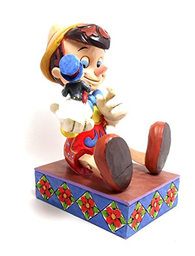 Disney Traditions, Figura de Pinocho con Pepito Grillo, para coleccionar Enesco