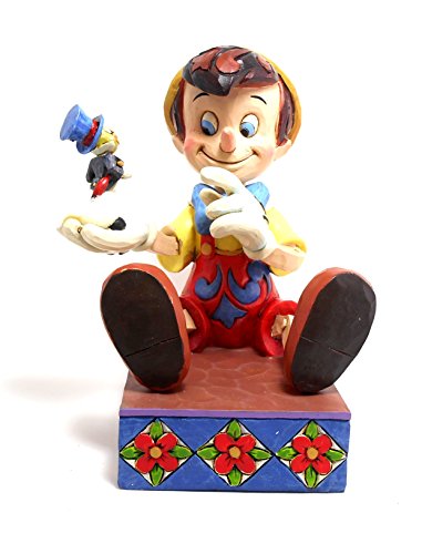 Disney Traditions, Figura de Pinocho con Pepito Grillo, para coleccionar Enesco