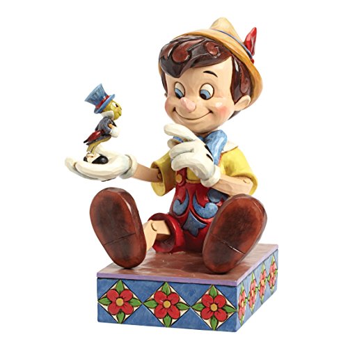 Disney Traditions, Figura de Pinocho con Pepito Grillo, para coleccionar Enesco