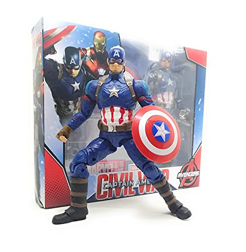 Disney.. Vengadores Infinity War 17cm Figura de acción con Caja Marvel (Capitan America)