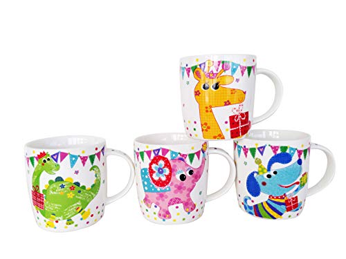 DISOK - Taza En Caja De Regalo Safari - Tazas Originales Baratas para Regalos de Cumpleaños, Recuerdos de Comuniones