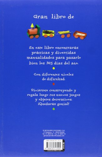 Distripubli- Libro 365 Manualidades 26x20 cm 200 pag, Multicolor (01435)