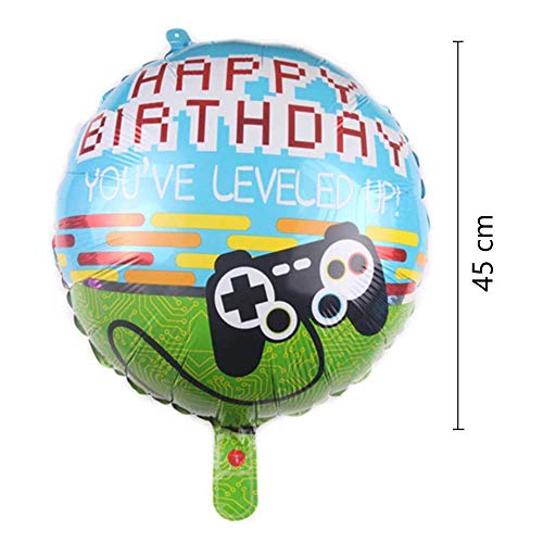 Diwuli - Globos de juego de 5 unidades, diseño de jugadores, para cumpleaños, fiestas de LAN, cumpleaños infantiles, decoración