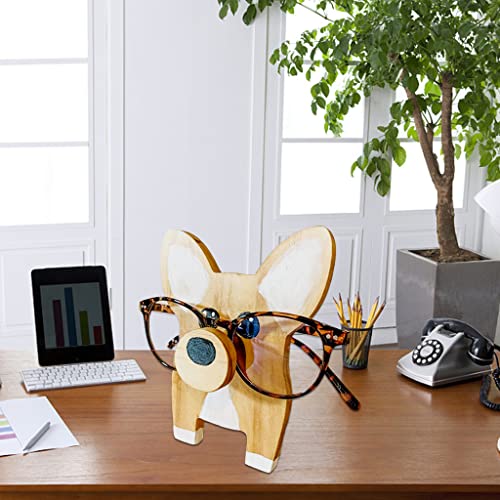 Djvn Soporte para Gafas de Perro Corgi, Soporte de Madera para Gafas, Estante de exhibición de Gafas, Estante de exhibición de Gafas, hogar, Oficina, decoración de Regalo