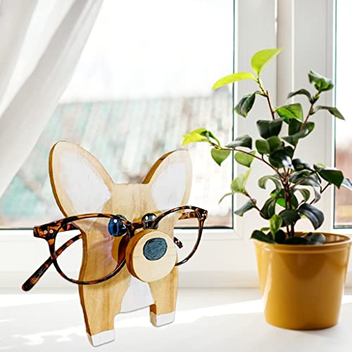 Djvn Soporte para Gafas de Perro Corgi, Soporte de Madera para Gafas, Estante de exhibición de Gafas, Estante de exhibición de Gafas, hogar, Oficina, decoración de Regalo