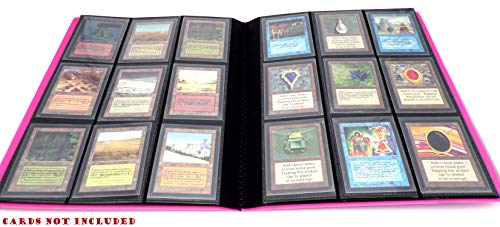 docsmagic.de Pro-Player 9-Pocket Album Pink - 360 Card Binder - MTG - PKM - YGO - Álbum para Tarjetas Rosa