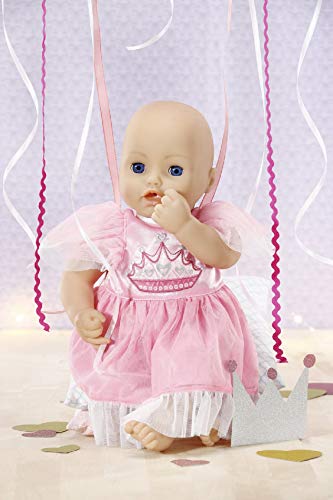 Dolly Moda Vestido de Princesa para Muñecas de 43 cm, Para Manos Pequeñas, Promueve la Empatía y Las Habilidades Sociales, Para Niños a Partir de 3 años, Falda Rosa y Blanca