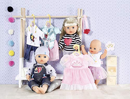 Dolly Moda Vestido de Princesa para Muñecas de 43 cm, Para Manos Pequeñas, Promueve la Empatía y Las Habilidades Sociales, Para Niños a Partir de 3 años, Falda Rosa y Blanca