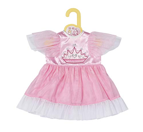 Dolly Moda Vestido de Princesa para Muñecas de 43 cm, Para Manos Pequeñas, Promueve la Empatía y Las Habilidades Sociales, Para Niños a Partir de 3 años, Falda Rosa y Blanca