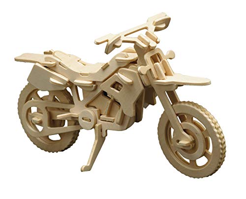 Donau Elektronik Wood diseño Cross Moto, Multicolor M850-6