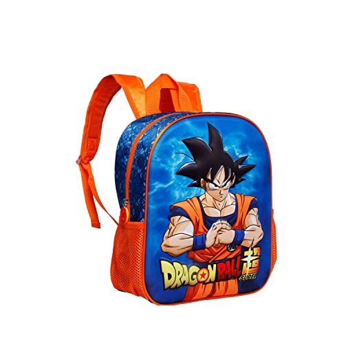 Dragon Ball (Bola de Dragón) Warrior-Mochila 3D Pequeña, Multicolor