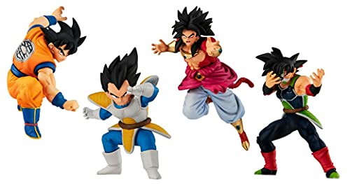 Dragon Ball Gashapon Battle Figure Serie 16 – Juego de 4 figuras mini – Originales