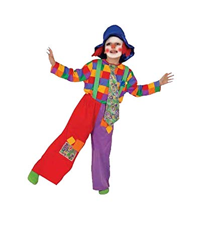 Dress Up America- Disfraz de Payaso de niño de Colores 1, 1-2 años (64 cm Cintura, 88 cm Altura) (584-T2)