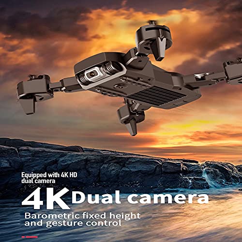 Dron 4K UHD con EIS Anti Shake, 120 Grados; Cámara FOV para Adultos, cuadricóptero GPS con transmisión FPV, Motor sin escobillas, sígueme y Bolsa de Transporte Doble para Exteriores