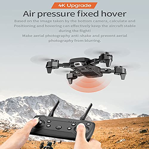 Dron 4K UHD con EIS Anti Shake, 120 Grados; Cámara FOV para Adultos, cuadricóptero GPS con transmisión FPV, Motor sin escobillas, sígueme y Bolsa de Transporte Doble para Exteriores