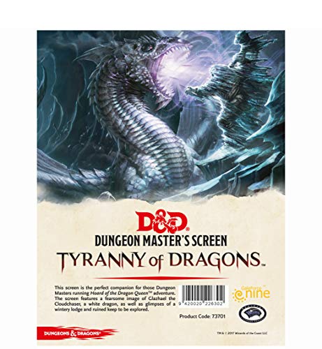 Dungeons & Dragons Tiranía de los Dragones DM Screen