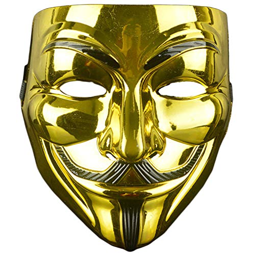 DWTECH Paquete de 3 máscaras en V para máscara Vendetta para adultos/niños Guw Fawkes máscara anónima, semana del libro mundial, kit de Halloween para Halloween, cosplay, regalo de fiesta