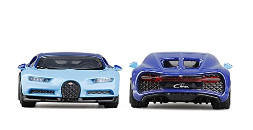 DZYWL Kits Modelos Coches Clásicos 1:64 para Bugatti Chiron 2019 Modelo Coche Aleación Juguete Decoración Vehículo Juguete Bolsillo Regalo Vacaciones Regalo Amor Vacaciones (Color : Rojo)