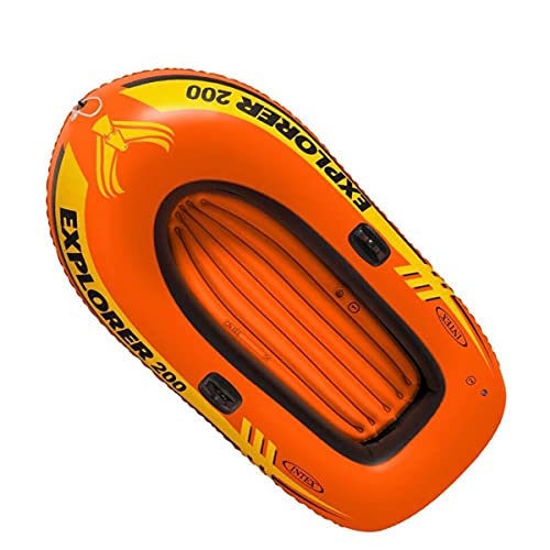 EANSSN Barco De Pesca Inflable, Kayak Inflable, con Paleta, Bomba Manual Y Kit De Mantenimiento, Cuerda, Adecuado para Niños Y Adultos, Piscina Y Rafting del Lago,185 * 94 * 41cm