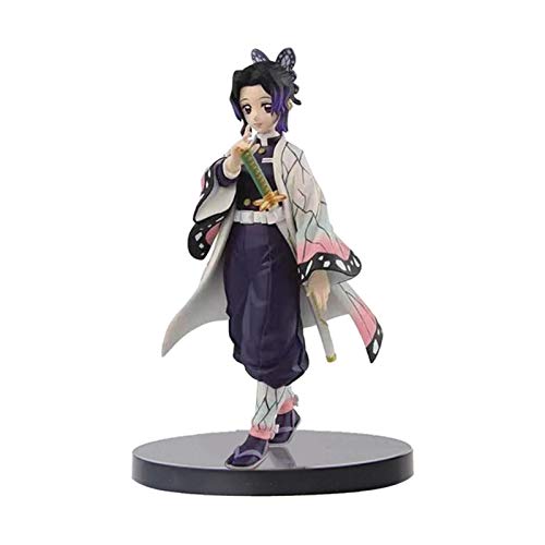 Earlyad Figuras de acción de Demon Slayer, Kochou Shinobu Figura de acción de 19 cm PVC Modelo de Personaje de Anime Estatua de pie Anime Demon Slayer Figura Juguete de Regalo para decoración