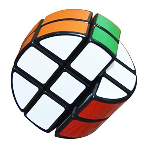 EASEHOME Redondo 2x3x3 Speed Magic Puzzle Cube, Rompecabezas Cubo Mágico PVC Pegatina para Niños y Adultos, Negro