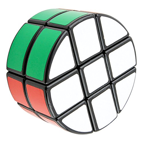 EASEHOME Redondo 2x3x3 Speed Magic Puzzle Cube, Rompecabezas Cubo Mágico PVC Pegatina para Niños y Adultos, Negro