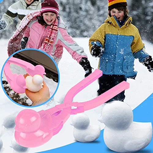 Eaylis Snowball Maker Clip Herramienta De Molde Arena Nieve En Forma Animal Winter Kids 4Pc Juguete Play Snow Toys DiversióN para Todos La Familia Hacer Bolas PinkFree Size