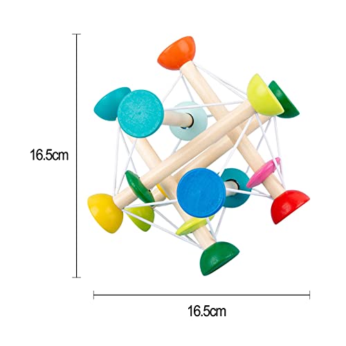 Ecoticfate Juguete de mordedor de calidad alimentaria, juguete sensorial, juguete para bebés de 0 a 6 a 12 meses, juguete Montessori