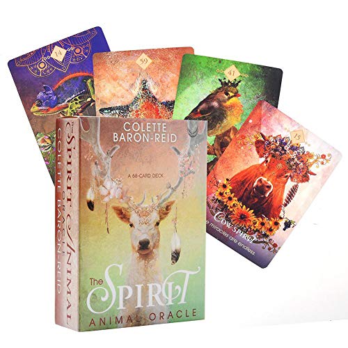 el espíritu Animal Cartas de oráculo Inglés Tarot Deck Party Solitario Juego de Mesa Guía Destiny