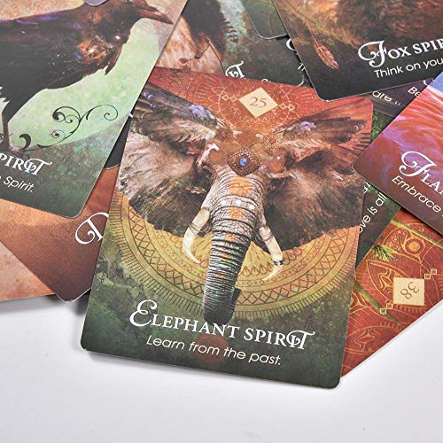 el espíritu Animal Cartas de oráculo Inglés Tarot Deck Party Solitario Juego de Mesa Guía Destiny