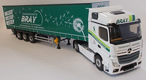 Eligor ELI116856-MERCEDES Benz Actros 5 4x2 y remolque totliner Transports Bray- Escala: 1/43