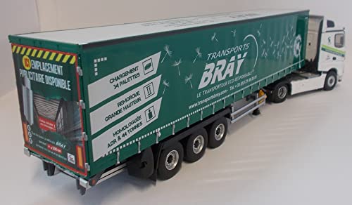 Eligor ELI116856-MERCEDES Benz Actros 5 4x2 y remolque totliner Transports Bray- Escala: 1/43