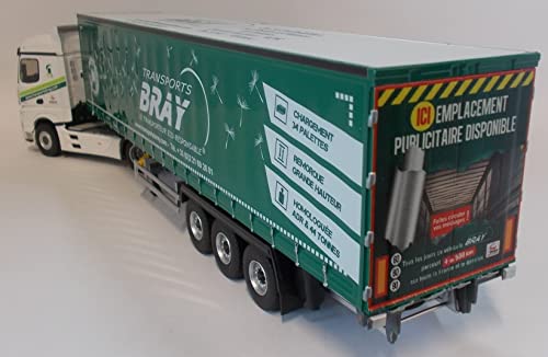 Eligor ELI116856-MERCEDES Benz Actros 5 4x2 y remolque totliner Transports Bray- Escala: 1/43