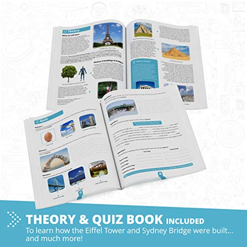 Engino - Descubriendo el juguete STEM - Arquitectura: Torre Eiffel y Puente de Sydney (14 modelos de construcción, experimentos y actividades)