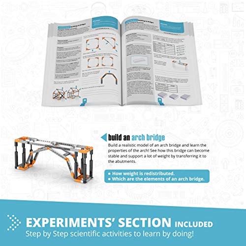 Engino - Descubriendo el juguete STEM - Arquitectura: Torre Eiffel y Puente de Sydney (14 modelos de construcción, experimentos y actividades)