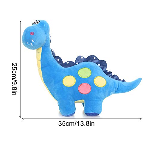 EQLEF Dinosaurio Peluche Lindos Dinosaurios Rellenos Dinosaurios Suaves Peluches de Dinosaurios para Niños Azul (Azul)