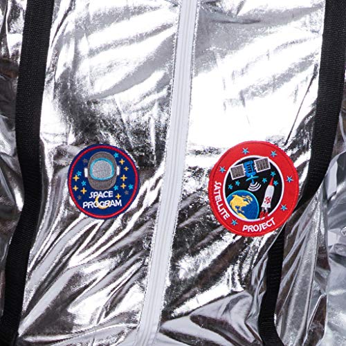 EraSpooky Plateada para Hombre Astronauta Cadete del Espacio Americano Lujo (X-Large)