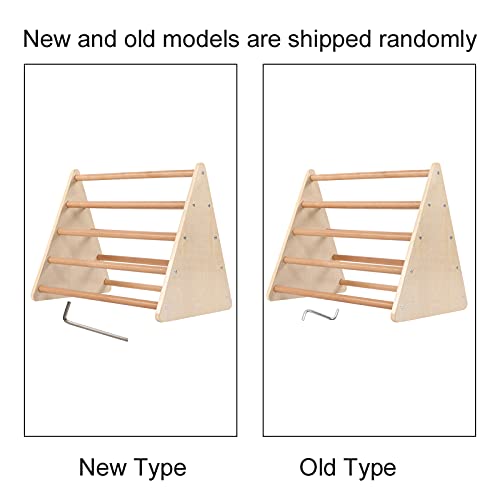 Escalada de Madera Triangular, Marco de Escalada Peldaño Triángulo Escalada Triángulo Escalera de Escalada Triangular de Madera para Bebés Y Niños Pequeños 60.5 X 50 X 42 Cm 150 Lb